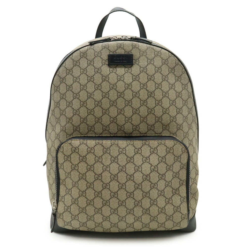GUCCI Authentic Black Leather Backpack - Picture 2 of 10